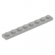 LEGO lapos elem 1x8, világosszürke (3460)